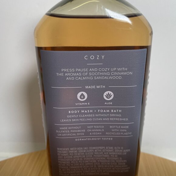 Bath & Body Works Aromatherapy Cozy Cinnamon Sandalwood Body Wash Foam Bath - Picture 4 of 5